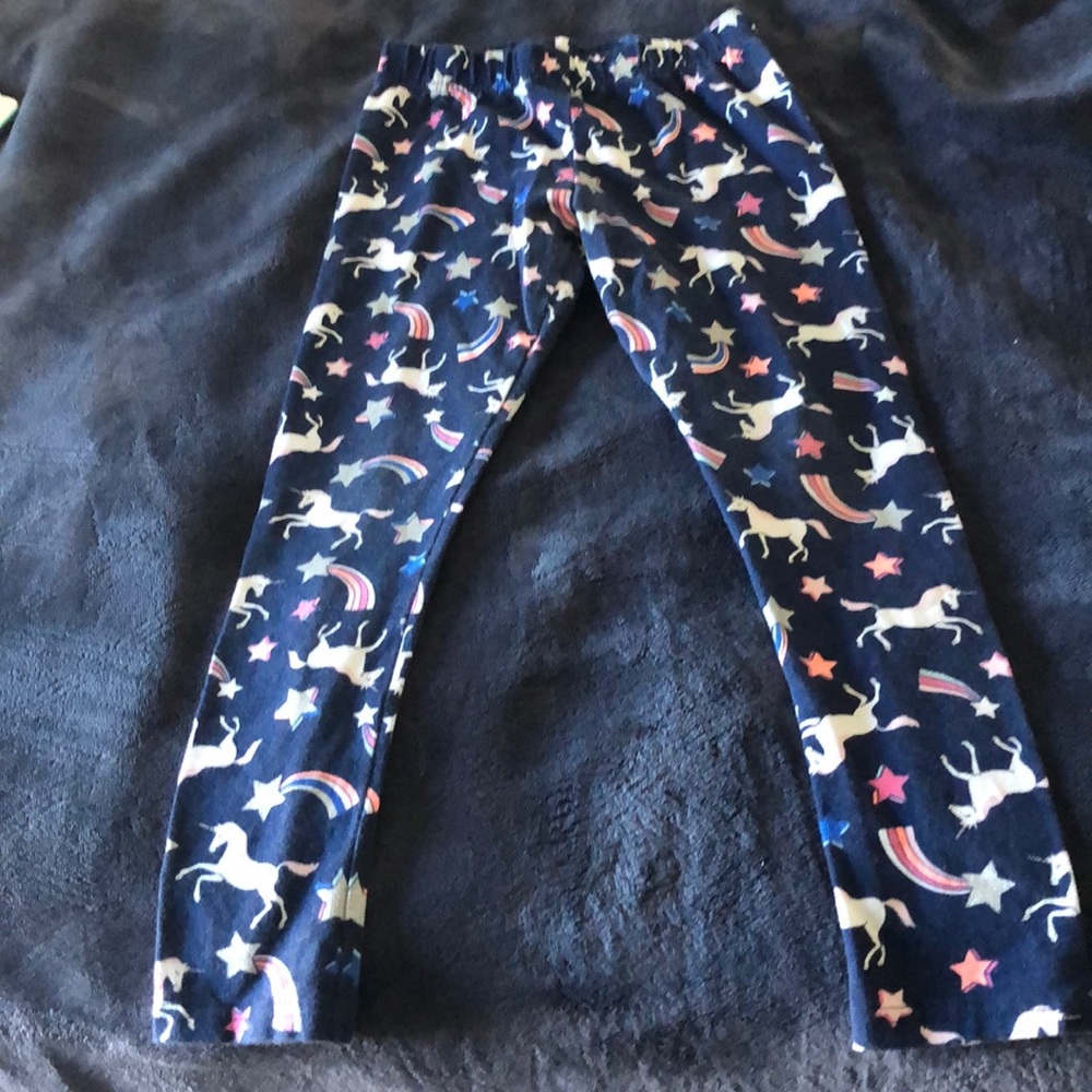 blue unicorn leggings!